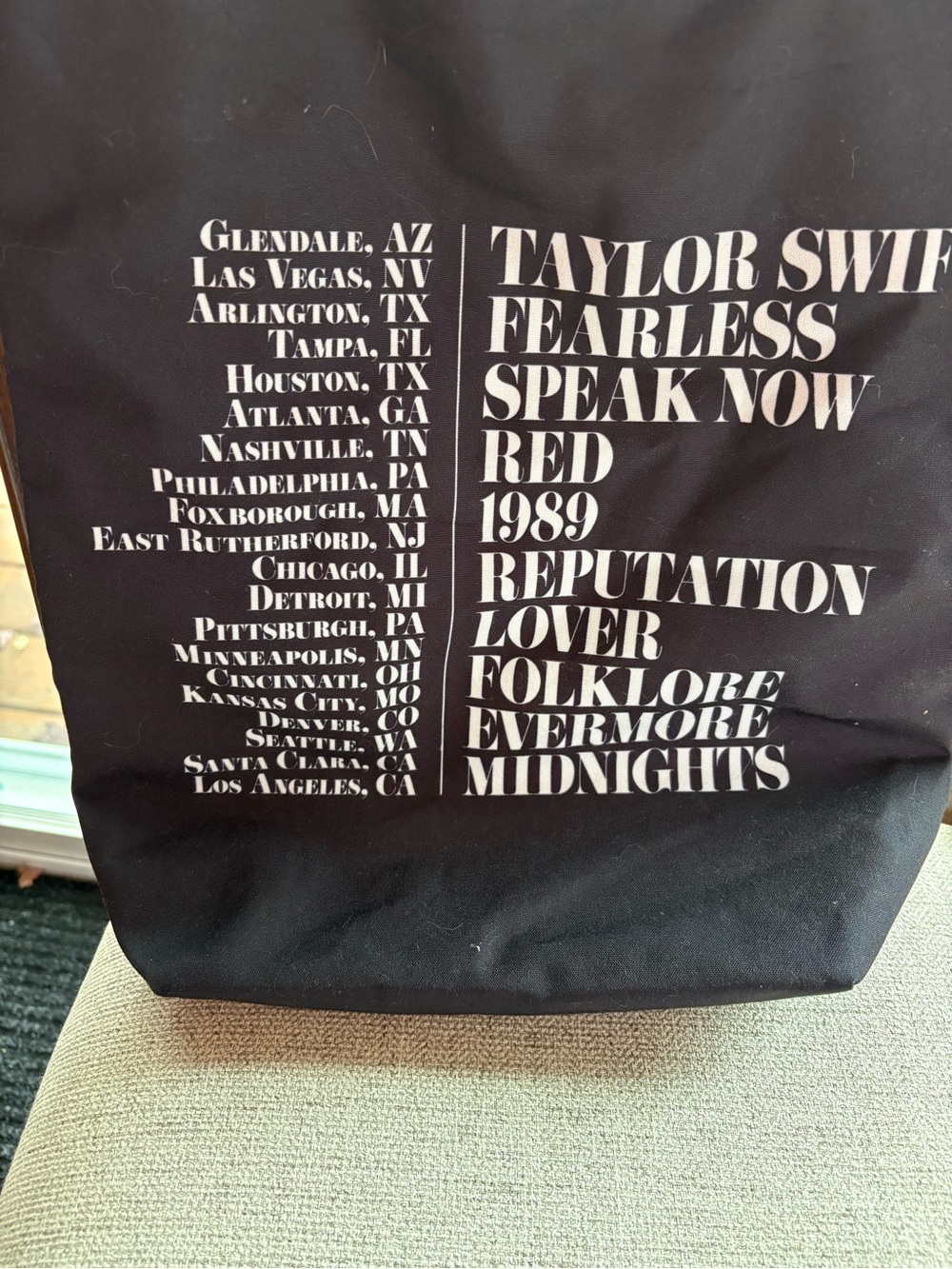 Taylor Swift Eras Tour 2023 Graphic Tote Bag with Color Photo-Grid - Picture 2 of 3